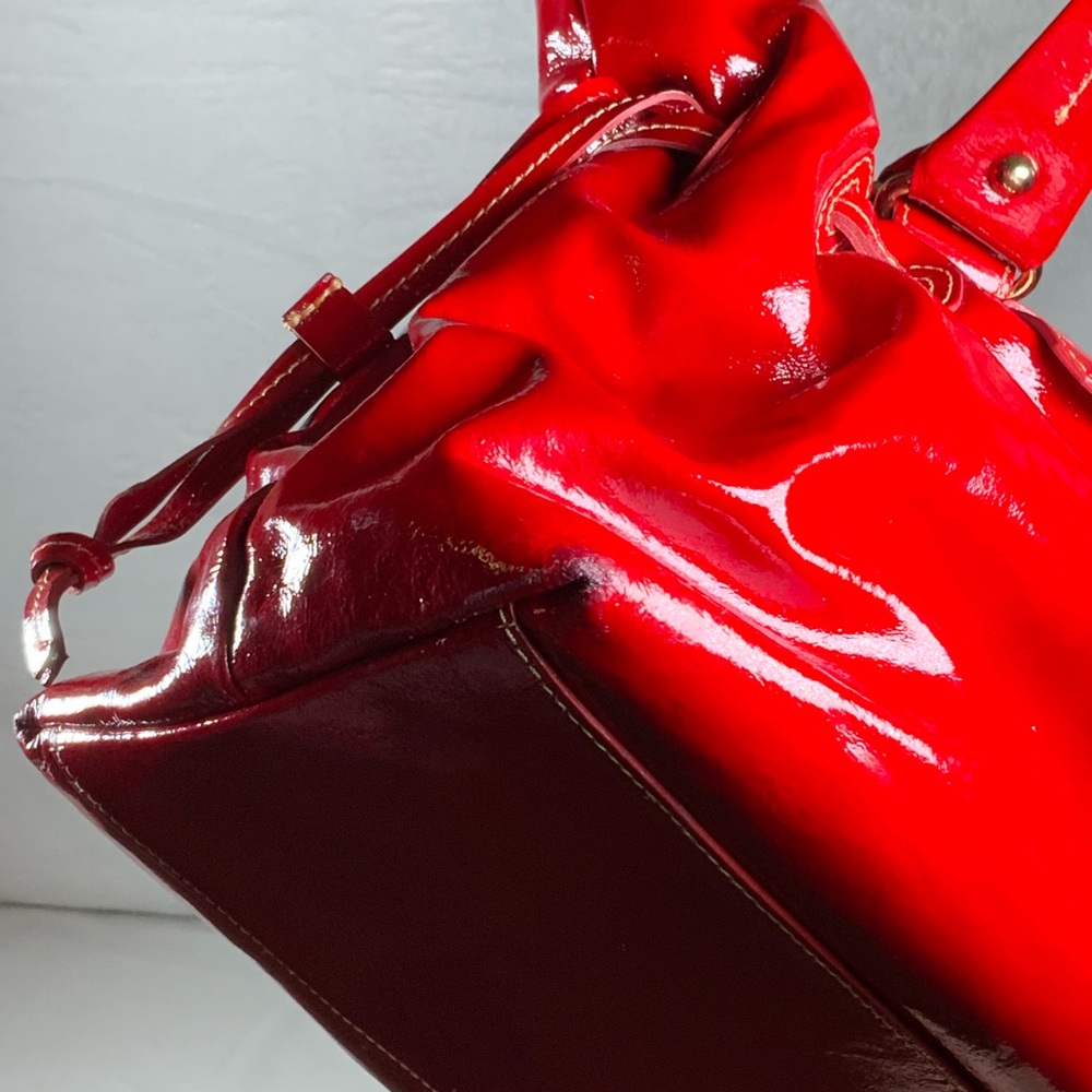 Dooney & Bourke Red Patent Leather Shoulder Bag - Picture 9 of 16